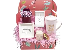 BRIGRUK Unique Mothers Day Gifts Baskets for Mom From Daughter Son, Cool Mom Birthday Gifts Box Ideas for Wife Grandma Daughter Sister, First Mothers Day Gifts Set for New Mom, Best Mom Who Have Everything