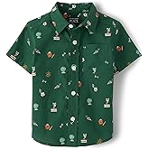 The Children's Place Baby-Boys and Toddler Boys Poplin Short Sleeve Button Down Shirt
