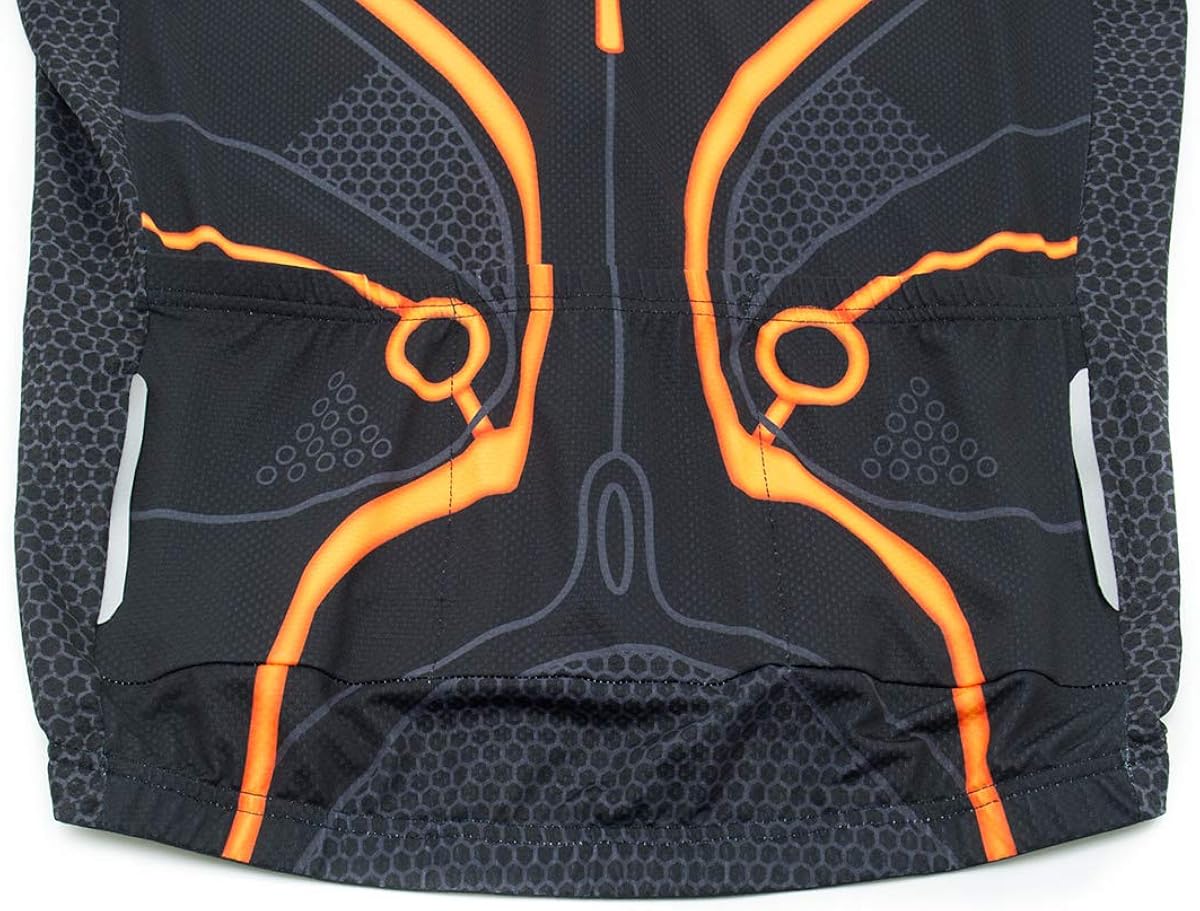 Men's Tron Cycling Jersey Set Bicycle Shirt and Bib Shorts Kit Sports Trisuit: Clothing