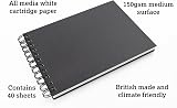 Artgecko Mixed Media Sketch Book A5 Portrait 80 Pages 150gsm FSC view 2
