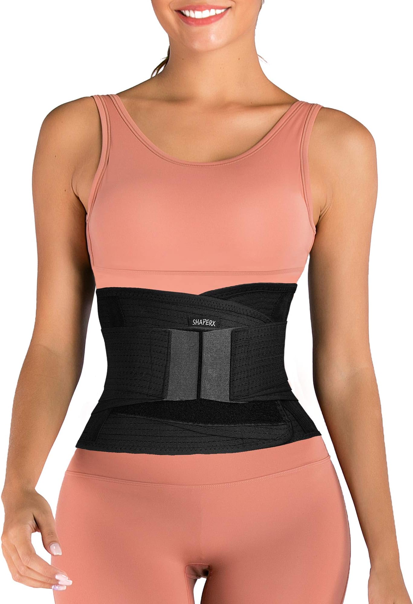 SHAPERX Women Waist Trainer Belt Hourglass Body Shaper Slimming Workout Cincher Weight Loss