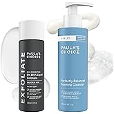 Paula's Choice SKIN PERFECTING 2% BHA Liquid Exfoliant, Salicylic Acid Facial Exfoliator for Enlarged Pores & RESIST Perfectly Balanced Foaming Facial Cleanser, Face Cleanser with Hyaluronic Acid