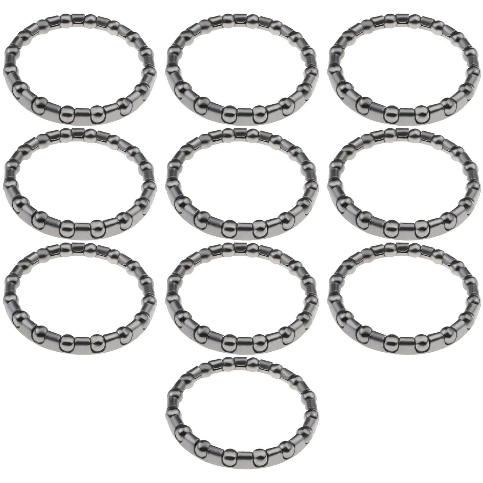 YINETTECH 10pcs Bicycle Ball Bearing 1 1/8 Cycling Headset Bearing with 16 Balls Steering Bearings for MTB Bike Road Bike Crank Bottom Bracket Replacement Parts
