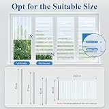 DOWELL Window Film Privacy 75x400cm Stripes Non Adhesive UV Protection view 2