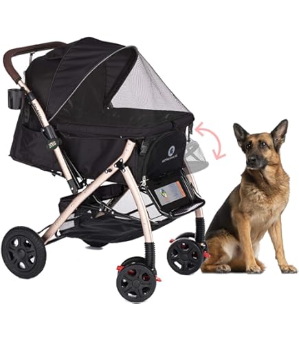 HPZ Pet Rover Run Performance Jogging Sports Stroller with Comfort