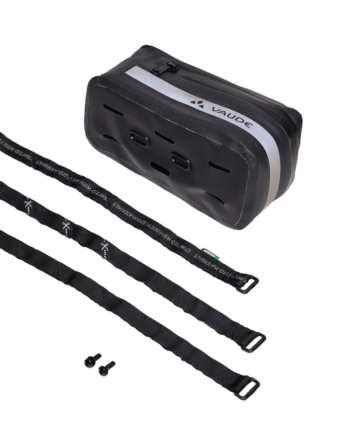 VAUDE Fahrrad Oberrohr-Tasche Phone Bag Proof, wasserdicht, für Mobilgeräte mit integriertem Klarsichtfach, black, Einheitsgröße 5