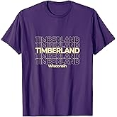 Vintage Timberland, Wisconsin Repeating Text T-Shirt