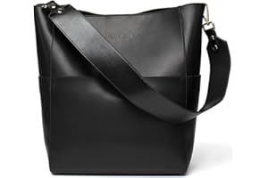 BOSTANTEN Women's Leather Designer Handbags Tote Purses Shoulder Bucket Bags