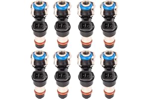 BLPextrm Fuel Injectors Compatible with 2001-2007 Chevy Silverado Suburban Tahoe Sierra 1500 2500 3500 Yukon Escalade 4.8L 5.3L 6.0L Replace#17113698,17113553, FJ315, FJ10062,25317628 4Holes 8PCS