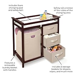 Badger Basket Modern Baby Changing Table with