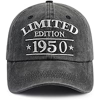 70th Birthday Baseball Cap - Vintage 1955 Embroidered Hat For Men & Women