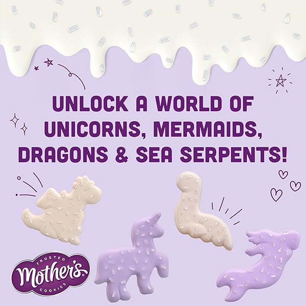 MOTHER’S SPARKLING MYTHICAL CREATURES COOKIES, 1 OZ INDIVIDUAL BAGS, 12 COUNT