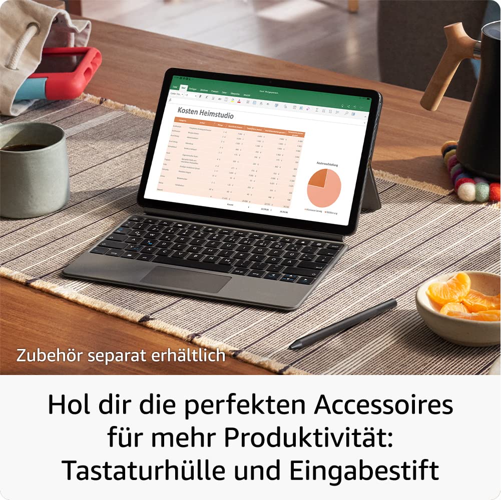 Zertifiziert und generalüberholt Amazon Fire Max 11-Tablet, mit klarem 11-Zoll-Display, Octa-Core-Prozessor, 4 GB RAM, 14 Stunden Akkulaufzeit, 128 GB, grau, mit Werbung 5