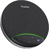 Yealink Sp92 Conference Speaker and Microphone Teams Certified Mic with Al Noise Cancelling 20H Call Time USB Speakerphone for Small Meeting Room, Bluetooth Speaker for Computer/Laptop