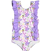 ALISISTER Toddler Little Girls Swimsuit Ruffle Bathing Suit One Piece Swimsuit Summer Swimwear 2-7 Years