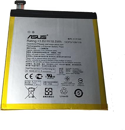 BATTERIA ORIGINALE ASUS PER ZENPAD 10 Z300 Z300C 4890MAH P023 P01C P01T C11P1502 8596311014888 - Foto 11