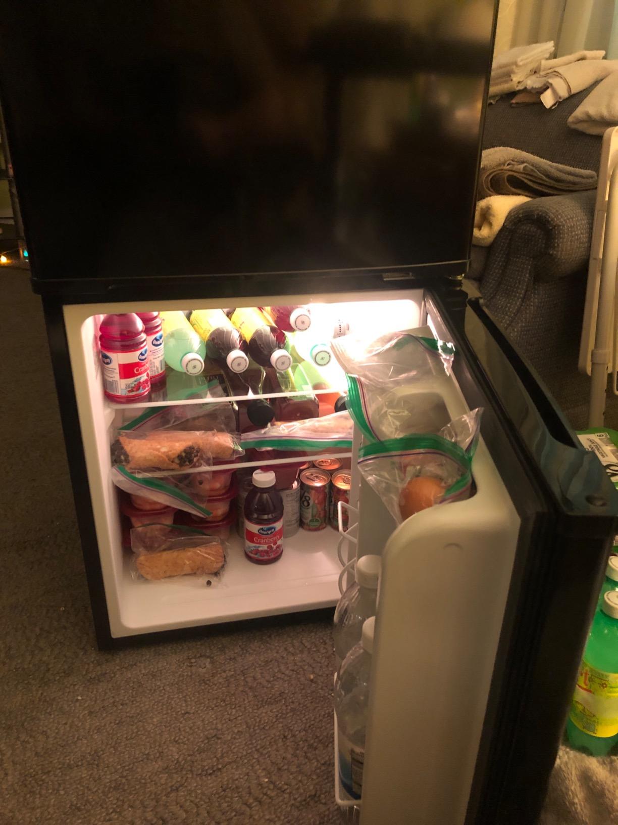 31/mo Finance GE Mini Fridge With Freezer 3.1 Cubic Ft. Double