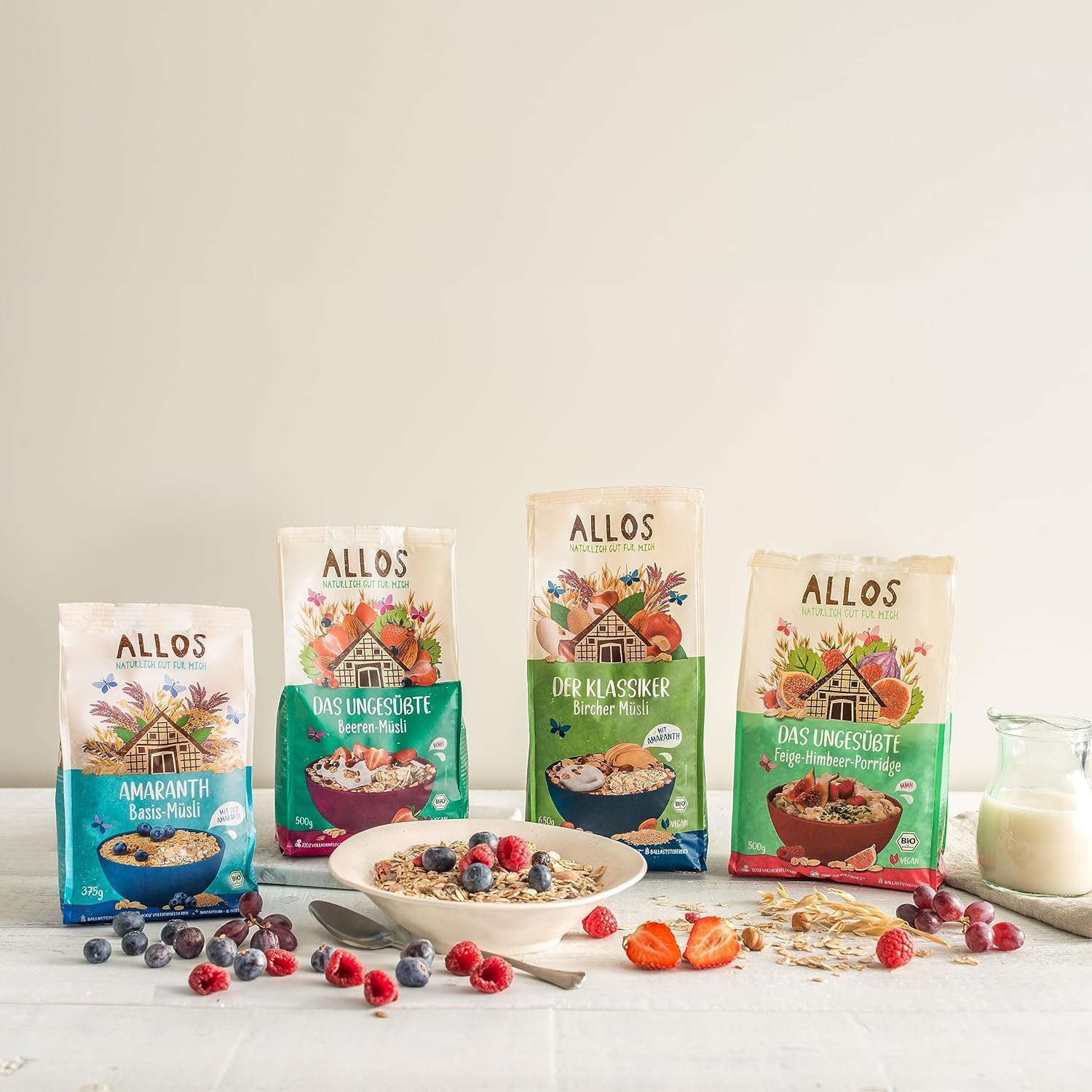 Allos Porridge Ayurveda ungesüßt | Bio Frühstücksbrei | 6 x 450g 3