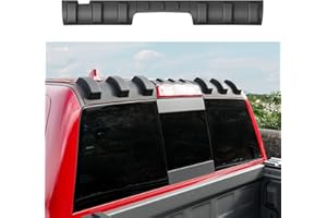 CZmenghe Rear Roof Protector Compatible with 2009-2018 Dodge Ram 1500 Rear Roof Spoiler Upgraded TPE Truck Cab Protector Replacement for 2009-2018 Dodge Ram 1500 Accessories