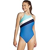 Speedo Womens Swimsuit One Piece High Neck Tie Back