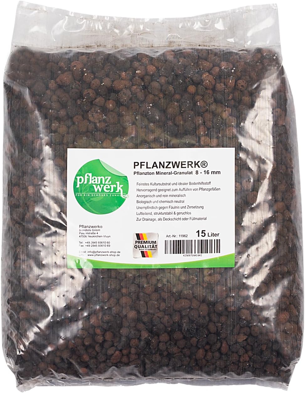 Pflanzwerk® Planter Pflanzton mineral granules 15l * FROST RESISTANT * * MINERAL QUALITY PRODUCT *