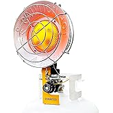 MOZODAWN Single Tank Top Propane Heater 15000 BTU, Outdoor Propane Heater with 3 Heating Level, Tip-Over Protection, Portable