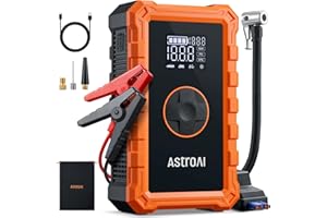 AstroAI S8 Air Jump Starter with Air Compressor, 1500A Peak Car Battery Booster Pack Portable (6.0 Gas/3.0L Diesel) with 150P