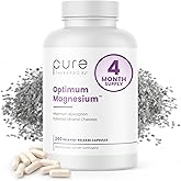 Pure TheraPro Rx Optimum Magnesium Lysinate Glycinate & Di-Magnesium Malate, Made in USA | 4 Month Supply | Chelated for Maximum Absorption, Supports Bone Health & Energy, 240 Count