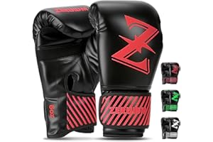 ZERUIDM Kids Boxing Gloves 6 oz Youth Training Sparring Gloves for 3–14, Leather Ventilated Mesh, Boys Girls Junior Punching Gloves for PunchBag Focus Pads MMA Muay Thai Kickboxing