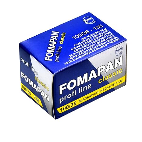 Foma Fomapan 100 ISO Negativ-Film, 35 mm, 36 Belichtung, 36 Belichtung, schwarz, 35mm x 36 Exposure