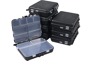 Avlcoaky Small Tackle Box 8 Pack Mini Terminal Tackle Boxes Organizer Plastic Fishing Lure Box Storage Containers Fly Fishing Boxes Lure Bait Storage Case