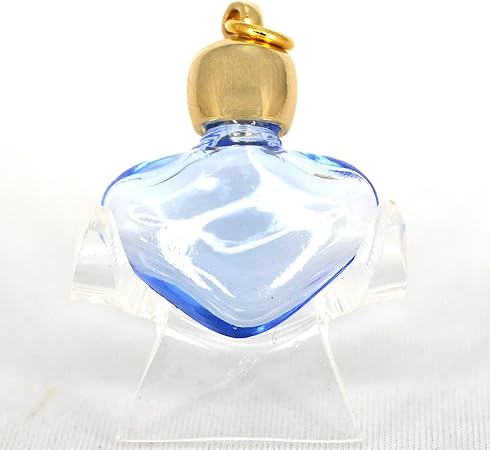 Amazon ミニ香水瓶 アロマペンダントトップ ハートブルー 透明青 0 8ml ゴールド 穴あきキャップ パッキン付属 アロマオイル メモリーオイル入れにオススメ アロマペンダント アロマディフューザー アロマバーナー Amazon ミニ香水瓶 アロマペンダントトップ ハートブルー 透明青 0 8ml ゴールド 穴あきキャップ パッキン付属 アロマオイル メモリーオイル入れにオススメ アロマペンダント アロマディフューザー アロマバーナー