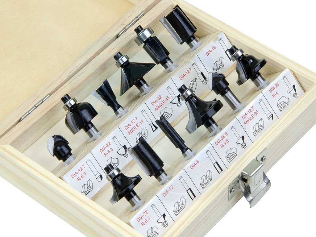 12PCS CARBIDE ROUTER BITS SET