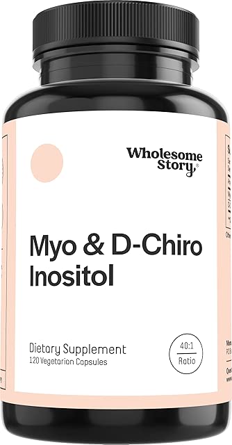 Myo-Inositol & D-Chiro Inositol Blend Capsule | 30-Day Supply | Most Beneficial 40:1 Ratio | Hormonal Balance & Healthy Ovari