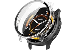 FanTEK Compatible for Garmin Venu 3S (41mm) Watch Case for Women Men, Scratch Resistant Shock Absorbing Case, Clear