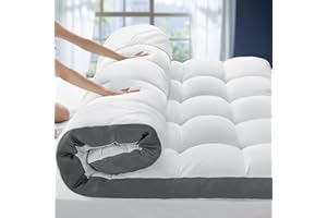 Memory Foam Mattress Topper Queen Size, Extra Soft and Breathable Pillow Top Mattress Topper with 3D Air Mesh,1000GSM Fluffy 