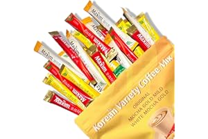 GENERIC Maxim Korean Instant Coffee Mix Variety Pack, 3-in-1 Coffee Sticks – Mocha Gold, Mild Original, White Mocha, 30 Single-Serve Packets for Home Pantry, Office, School (10 Each)