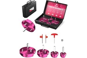 MISUREL 4 Pcs PVC Pipe Reamer Kit With 1-1/2inch, 2inch, 3inch, 4inch, PVC Fitting Saver, PVC Reamer, Aluminum PVC Socket Saver for SCH40 PVC CPVC ABS Pipe Fitting