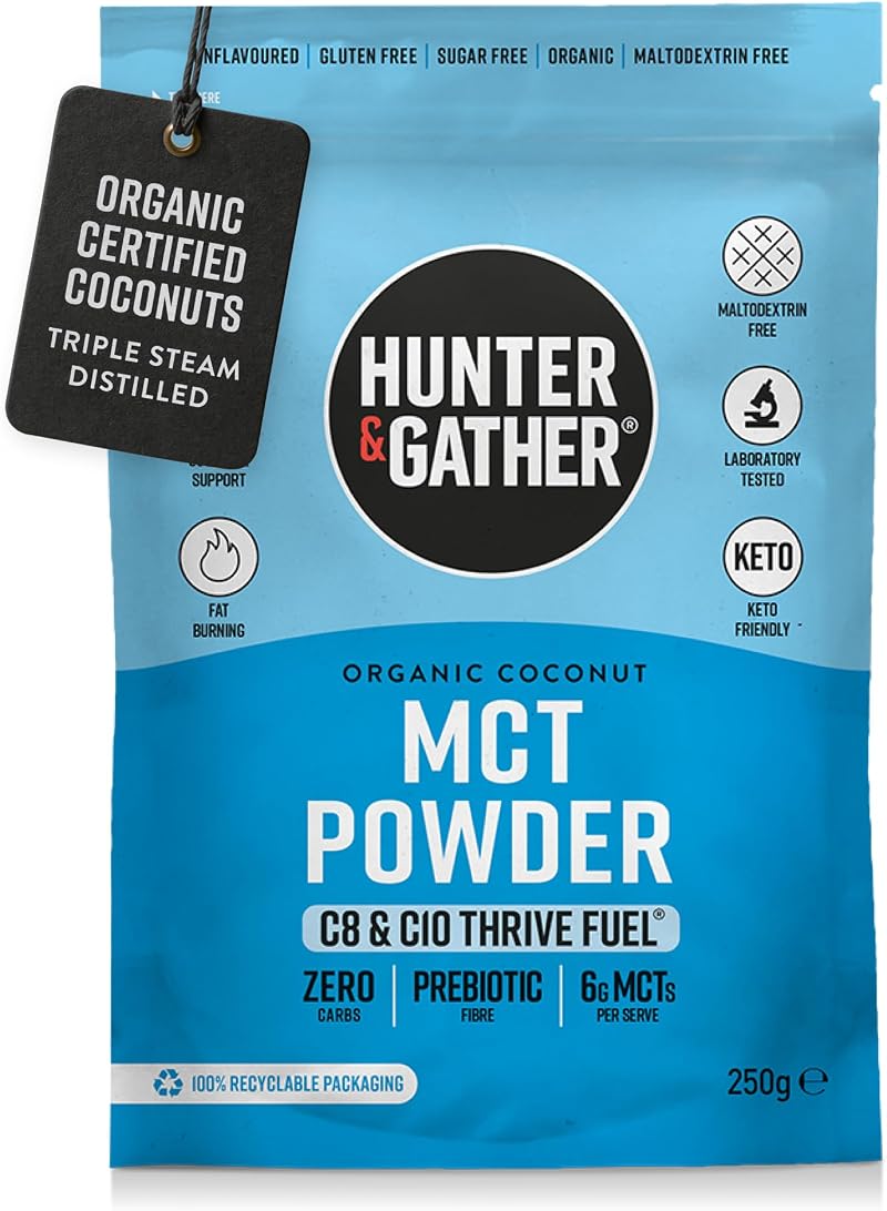 Hunter & Gather Thrive Fuel C8/C10 MCT Powder 250g Coconut Keto