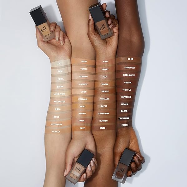 E.L.F. FLAWLESS FINISH FOUNDATION | LIGHTWEIGHT, MEDIUM COVERAGE & SEMI-MATTE | NUDE | 0.68 FL OZ (20ML) (PACKAGING MAY VARY)