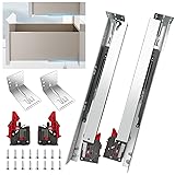 4 Pairs Undermount Drawer Slides 21 inch Undermount