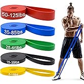 Pull Up Bands, Resistance Bands, Pull Up Assistance Bands Set for Men & Women, Exercise Workout Bands for Working Out, Body Stretching, Physical Therapy, Muscle Training