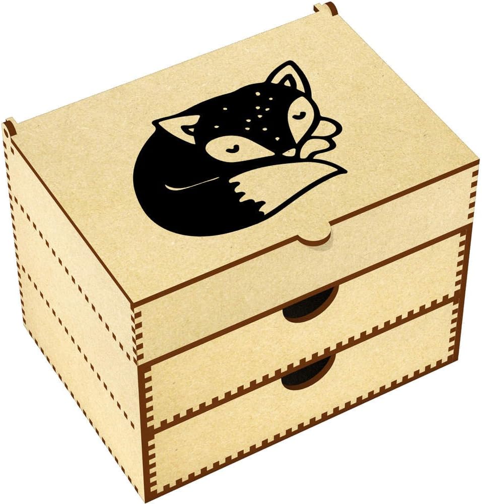 Azeeda 'Sleeping Fox' Vanity Case / Makeup Box (VC00013011)