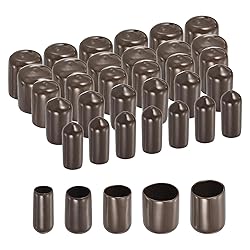 uxcell 100pcs Round Rubber End Caps