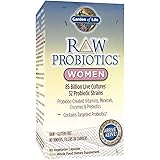 Garden of Life - RAW Probiotics Women - Acidophilus and Bifidobacteria Probiotic-Created Vitamins, Minerals, Enzymes, and Prebiotics - Gluten Free - 90 Vegetarian Capsules