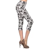 Leggings Depot Women's High Waisted Skull & Halloween Print Leggings