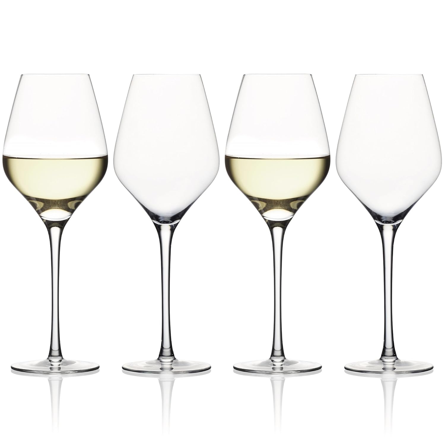 Andrew James White Wine Glasses Set of 4 in Stylish Gift Box 490ml