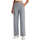 BMJL Women's Work Pants 32" High Waisted Casual Track Pant Yoga Travel Golf Joggers Pockets Slacks Fall Clothes