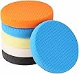 Buffing Polishing Pads, SPTA 5Pcs 6.5 Inch Face for 6 Inch 150mm Backing Plate Compound Buffing Sponge Pads Cutting Polishing Pad Kit For Car Buffer Polisher Compounding, Polishing and Waxing -SQMIX65