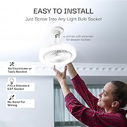 Bell+Howell Socket Air Wireless Ceiling Fan Light